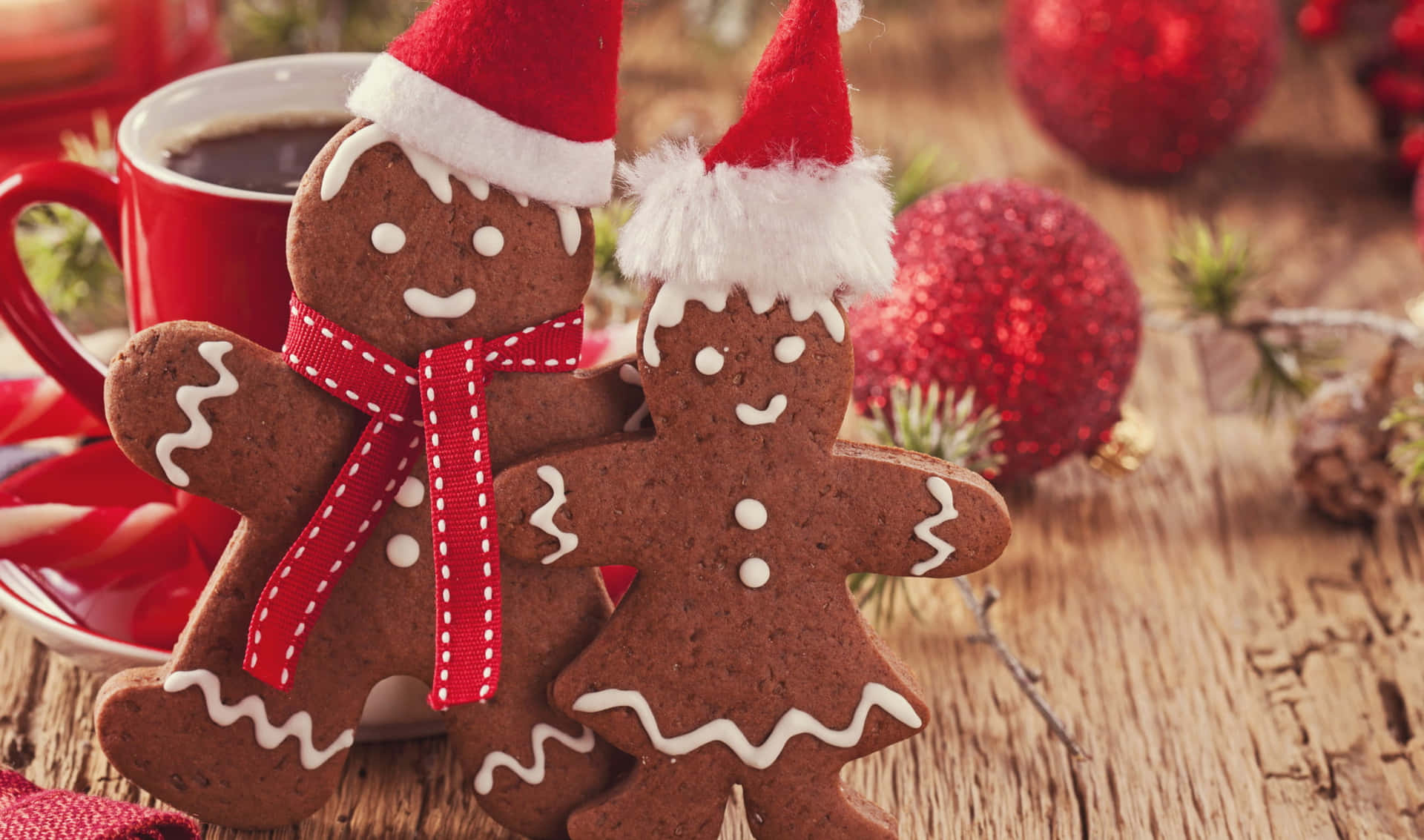 2440x1440 Cookies Background Gingerbread Man