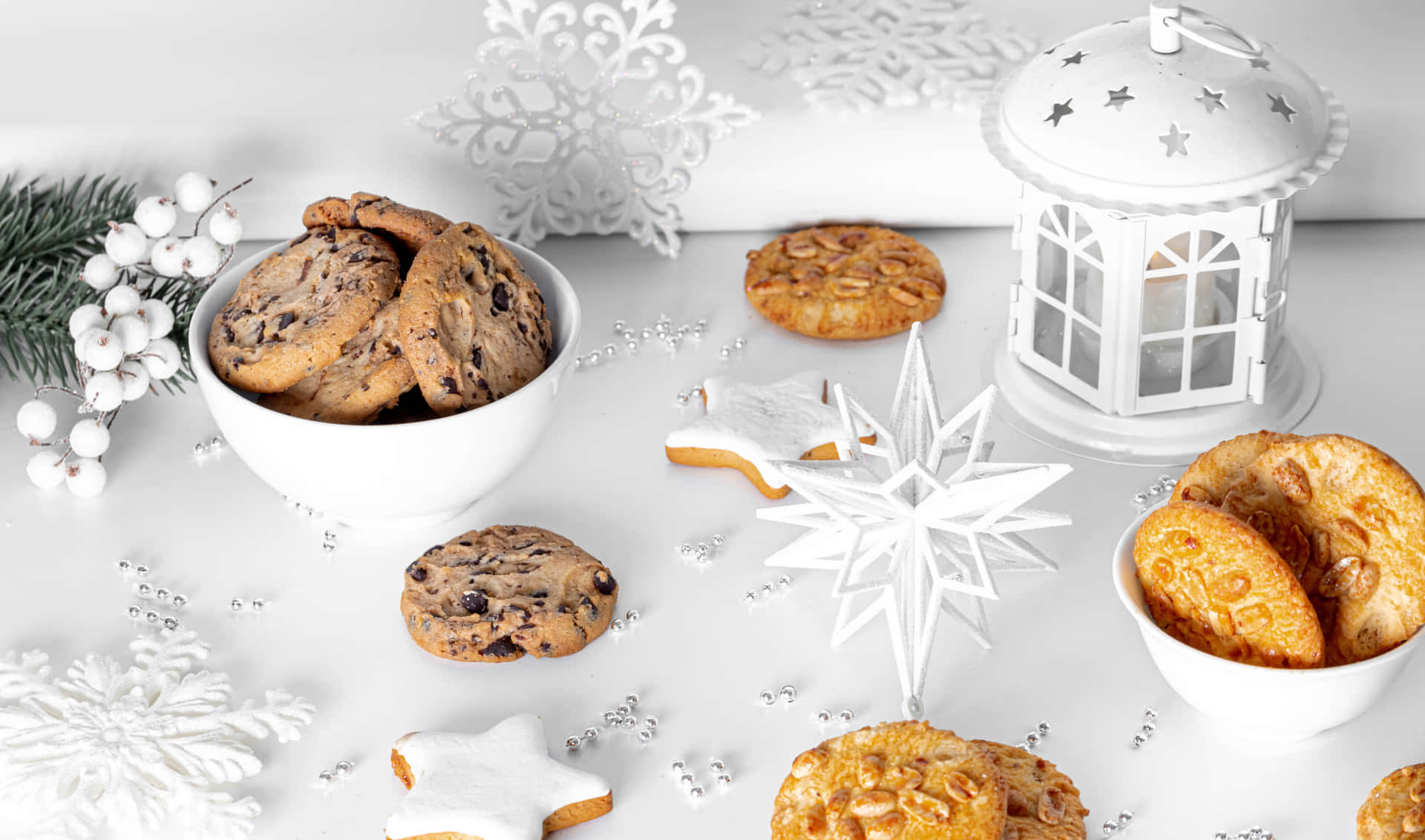 2440x1440 Cookies Baggrund Biscuits