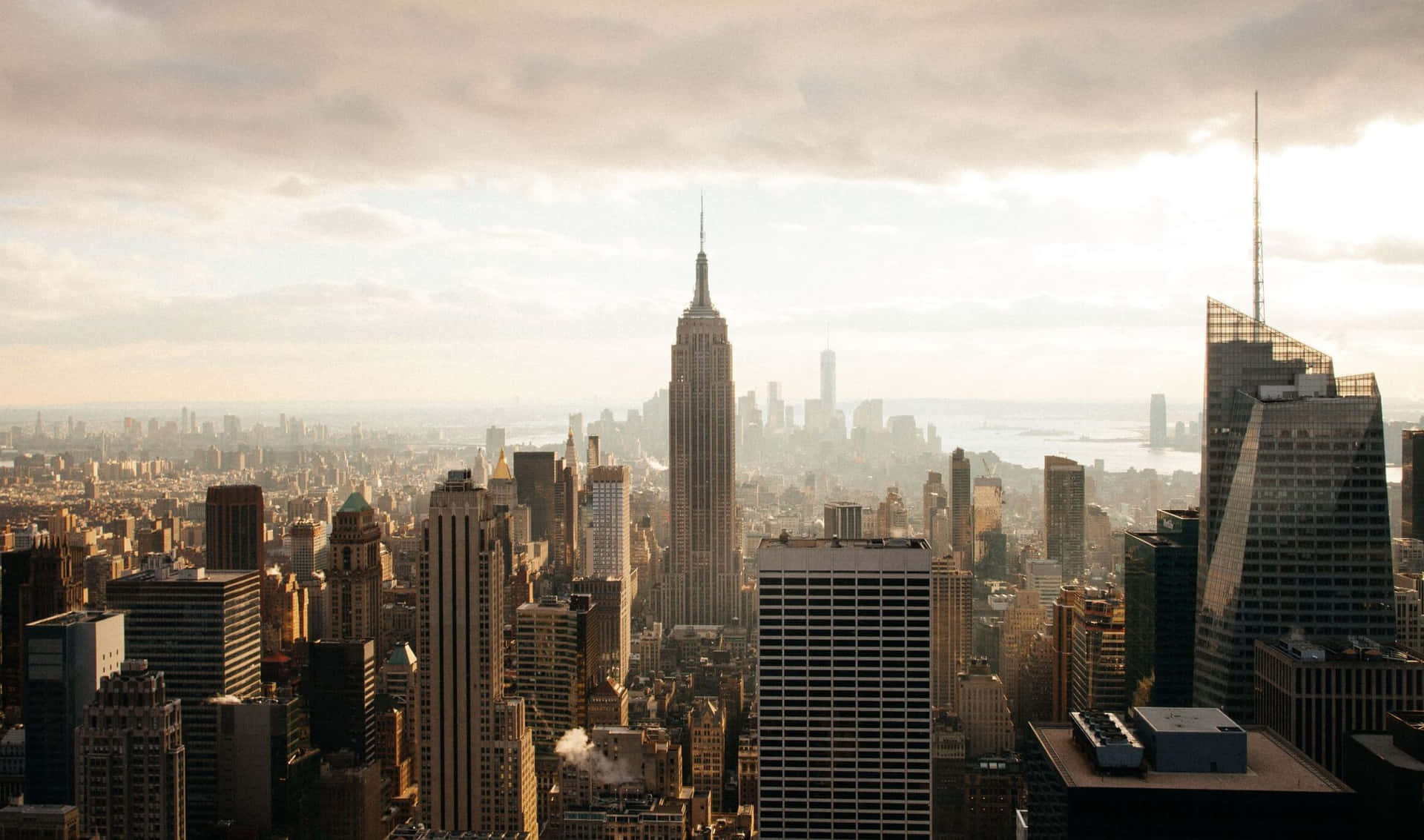 Paesaggiodi New York Con Il Famoso Empire State Building
