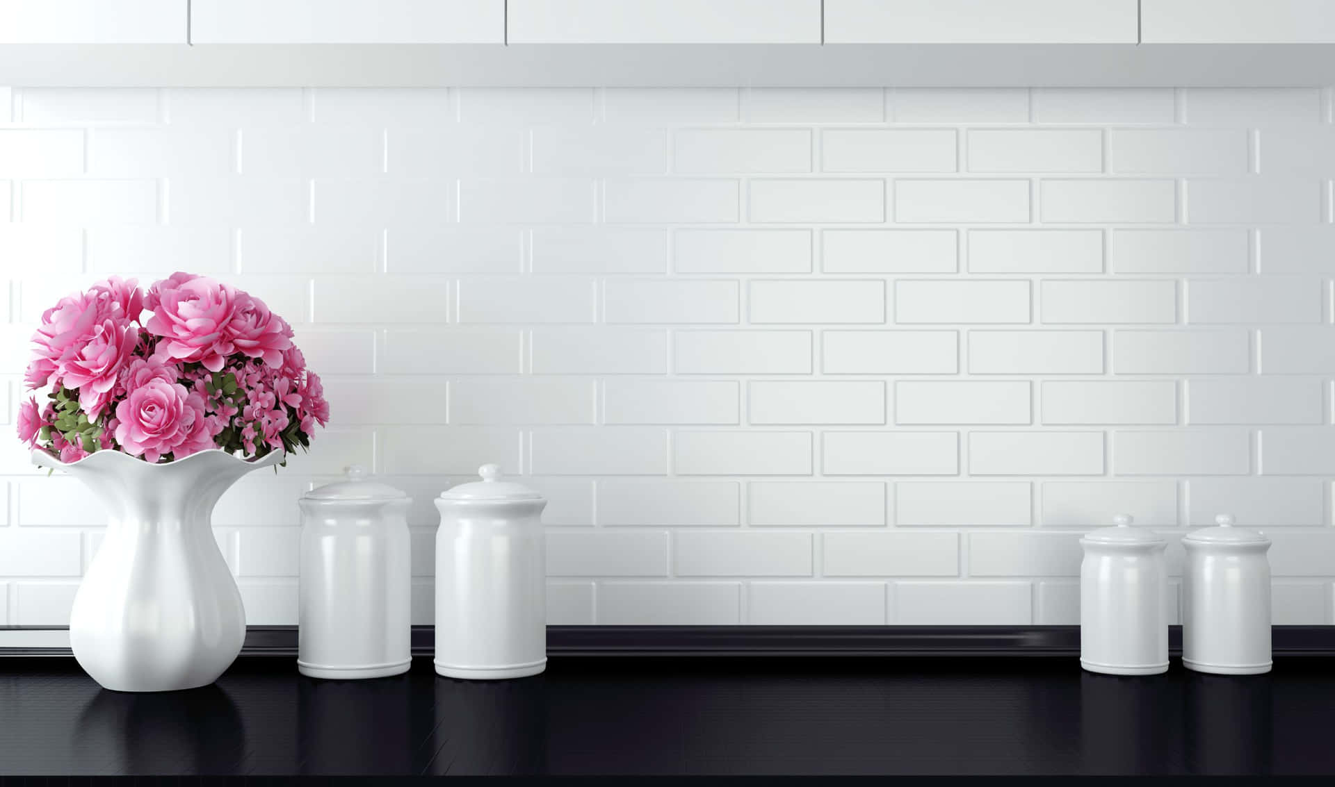 Weißund Schwarz Hintergrund Für Die Küche In 2440x1440