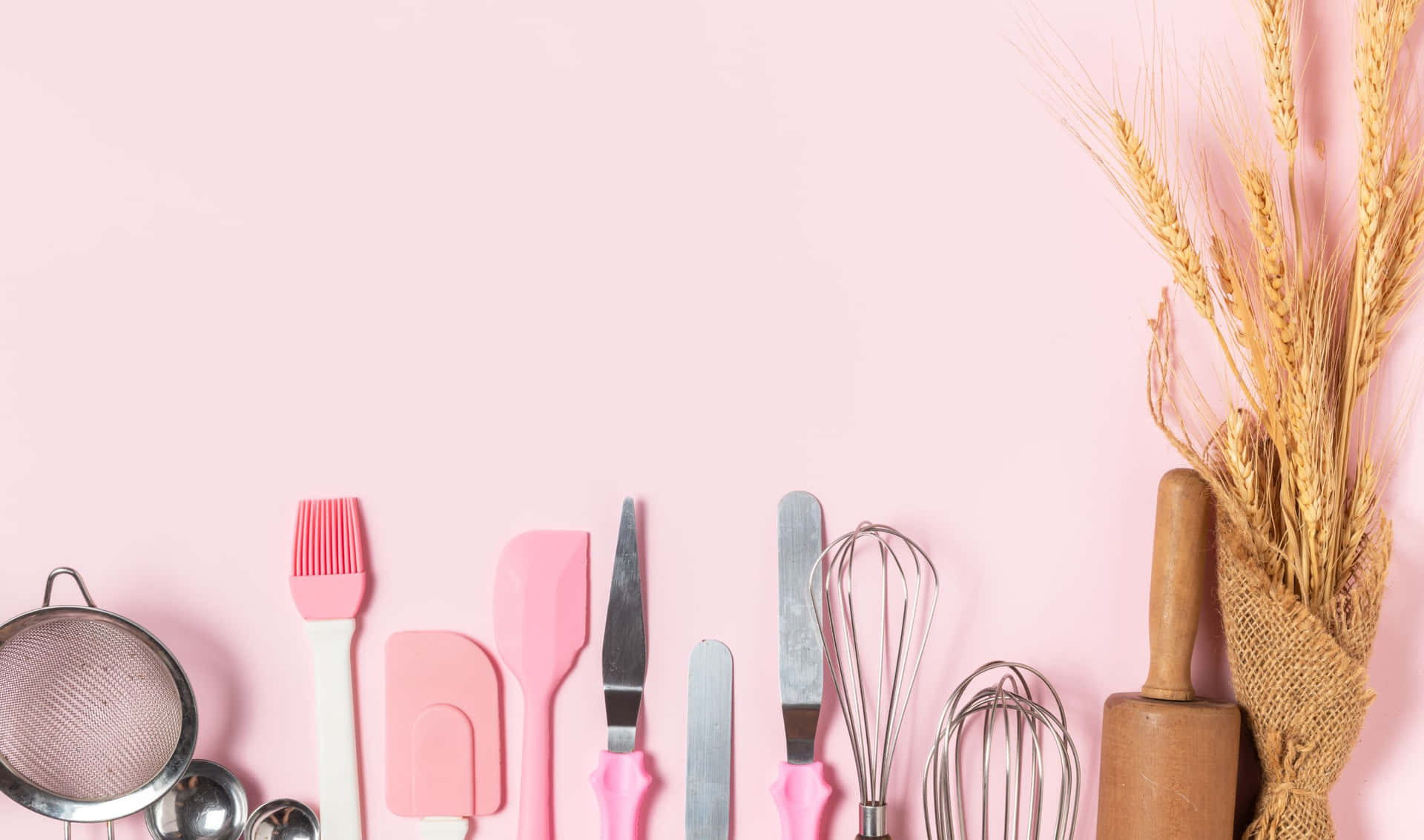 Pink Aesthetic 2440x1440 Kitchen Background