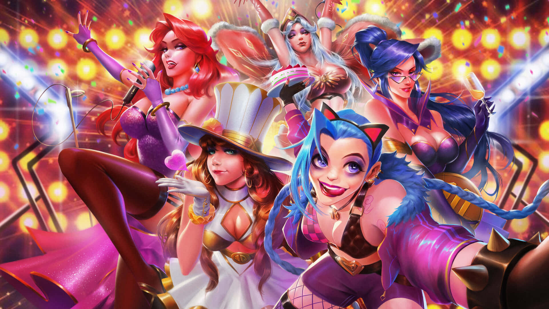 Female Champions 2440x1440 League Of Legends Background