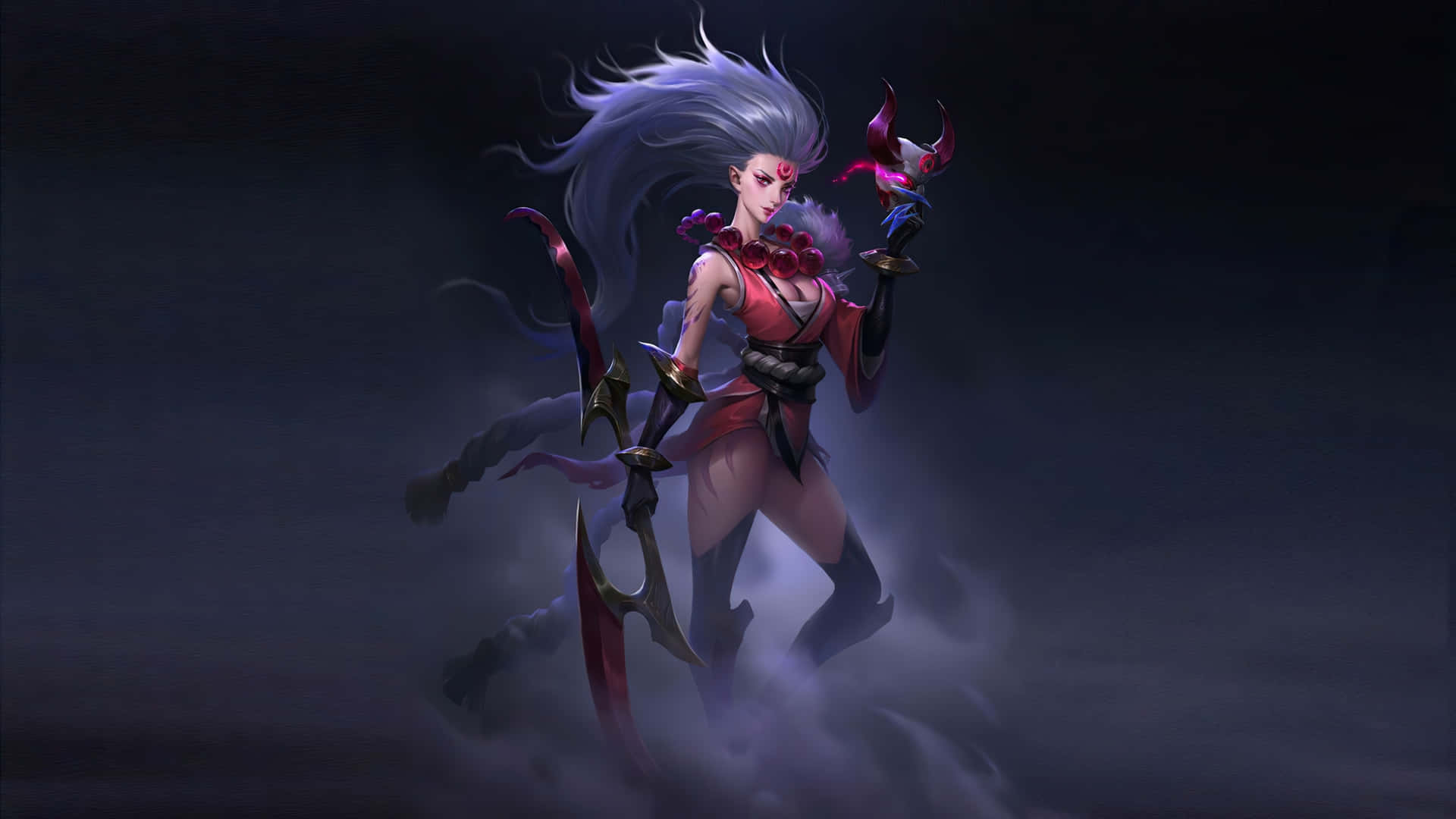 Blood Moon Diana 2440x1440 League Of Legends Background