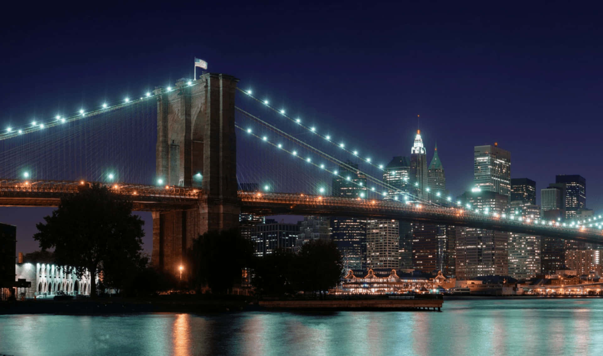 Brooklyn Bridge 2440x1440 Monitor Background
