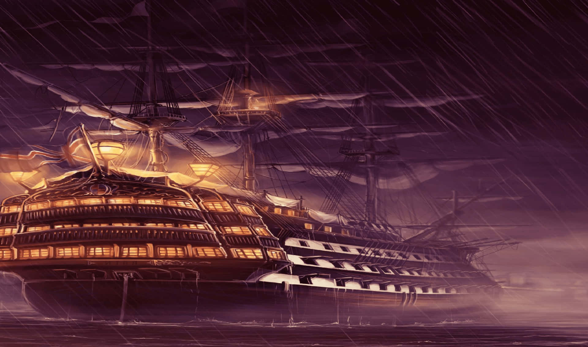 Sailing In The Rain 2440x1440 Monitor Background