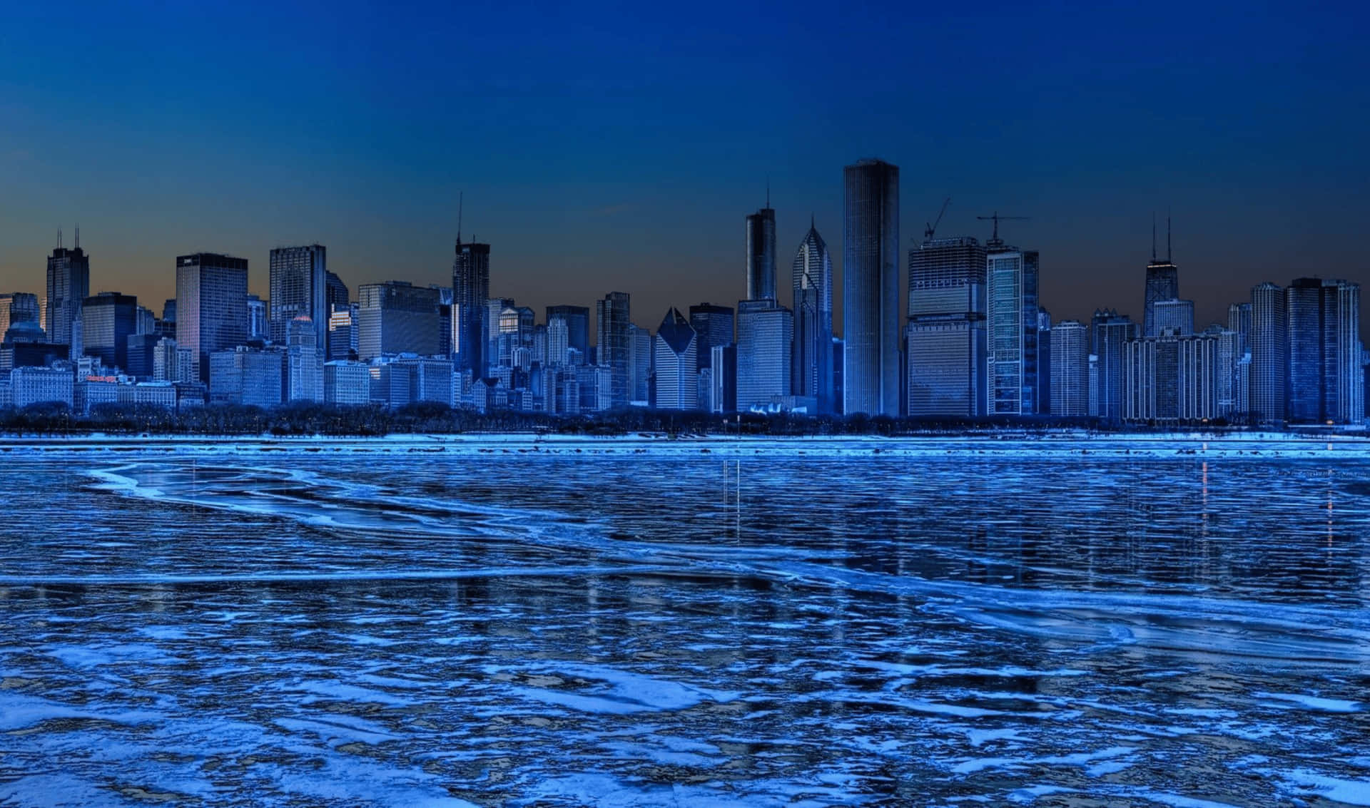 Chicago Skyline 2440x1440 Monitor Background