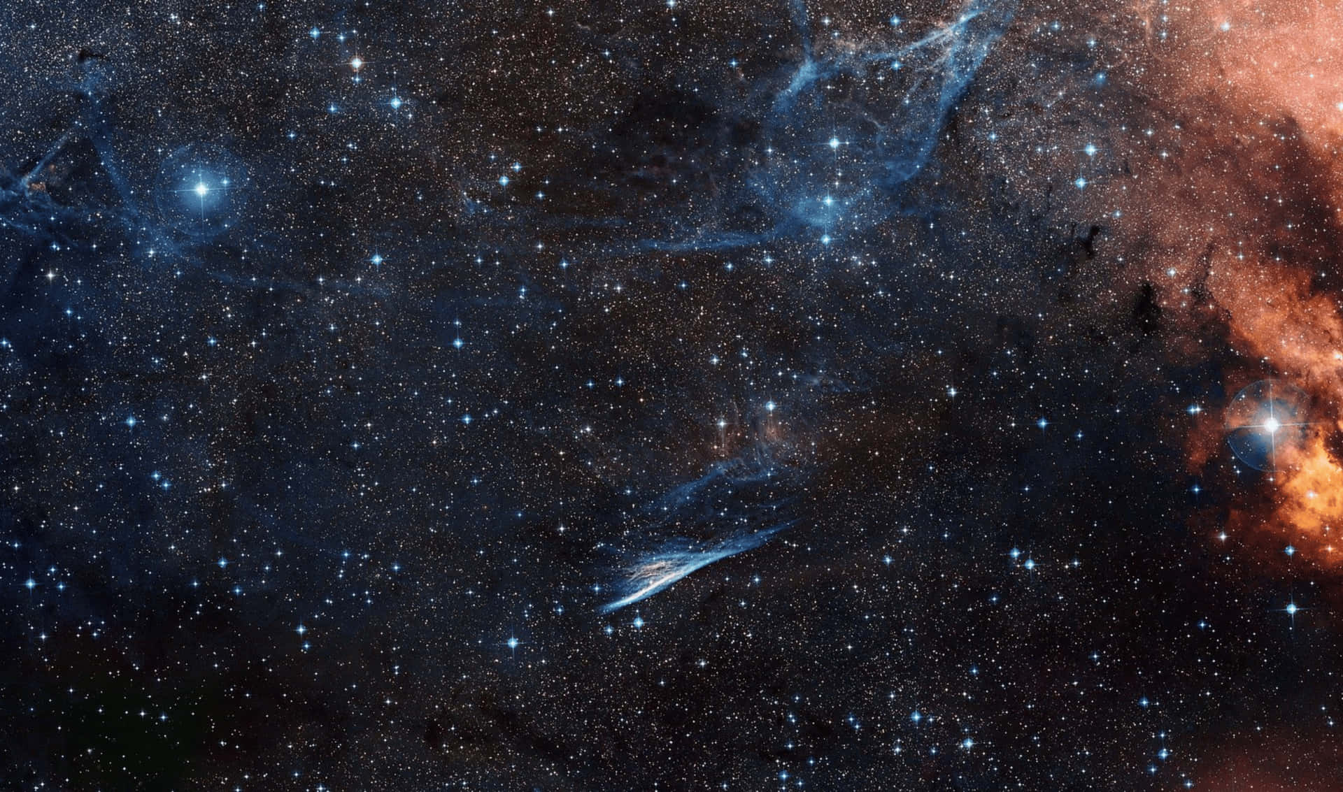 Sfondodello Schermo Del Monitor Pencil Nebula 2440x1440