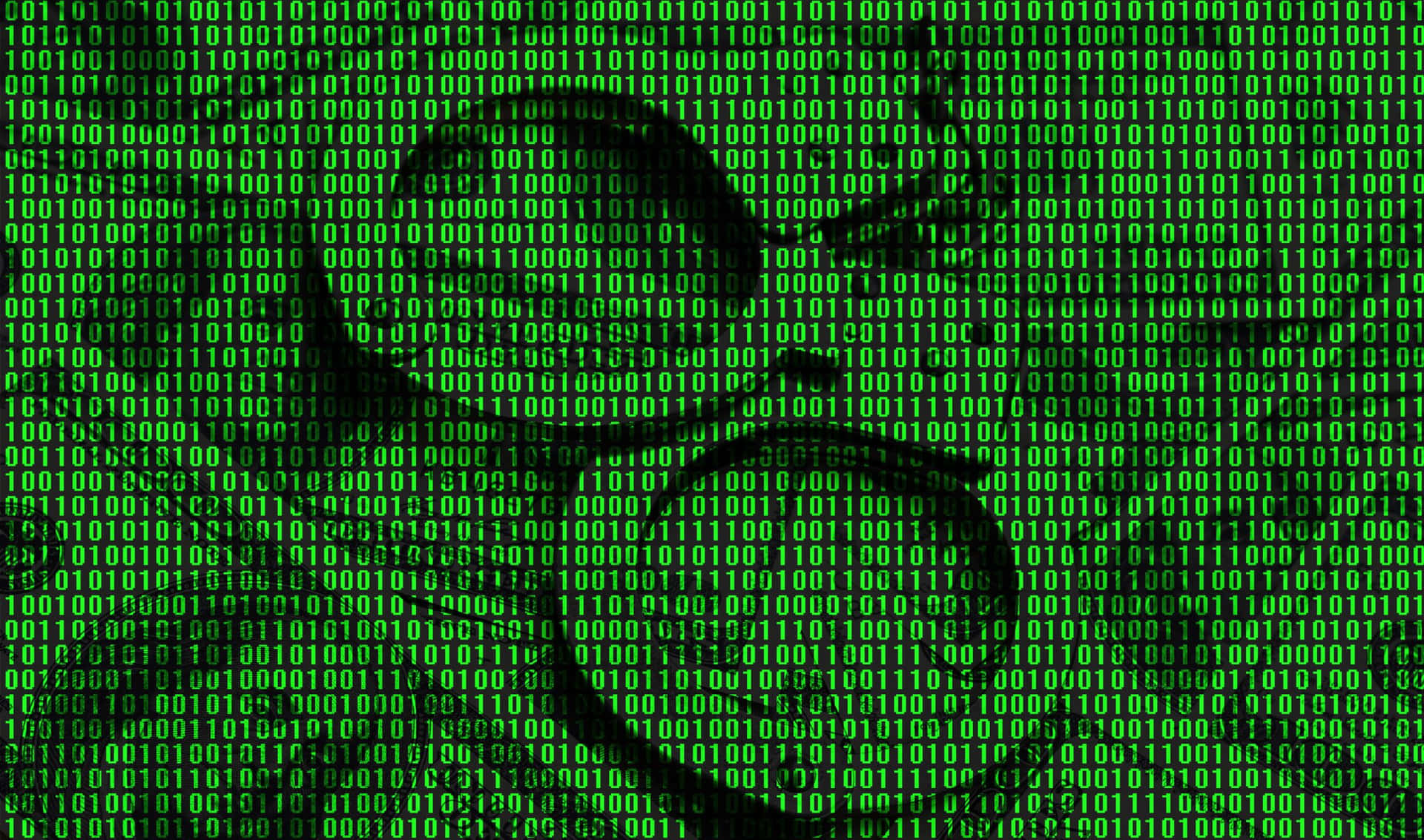 2440x1440 Programming Background Green Matrix Handcuffs