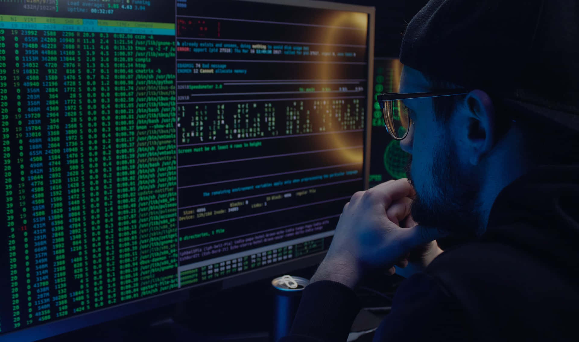 2440x1440 Programming Background Man Looking At Codes