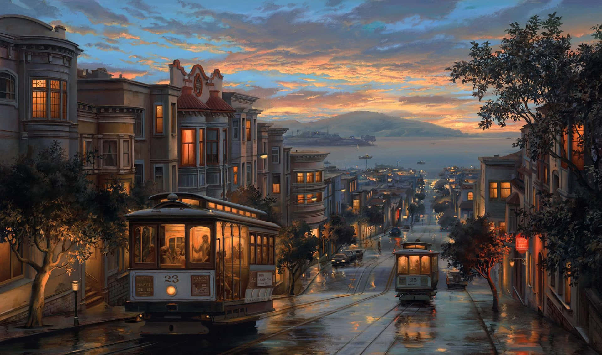 Enjoy the amazing view of San Francisco from the fishermans wharf