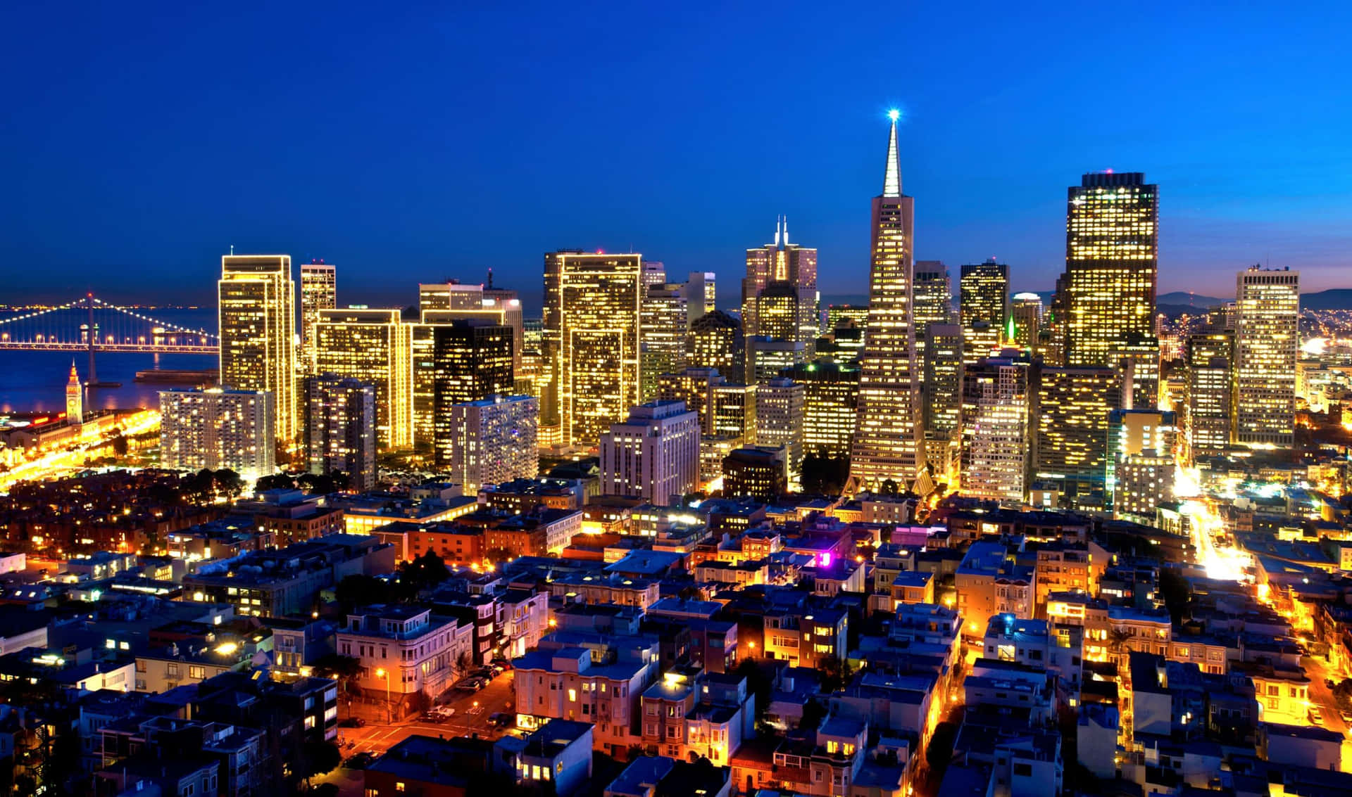San Francisco Cityscape At Night