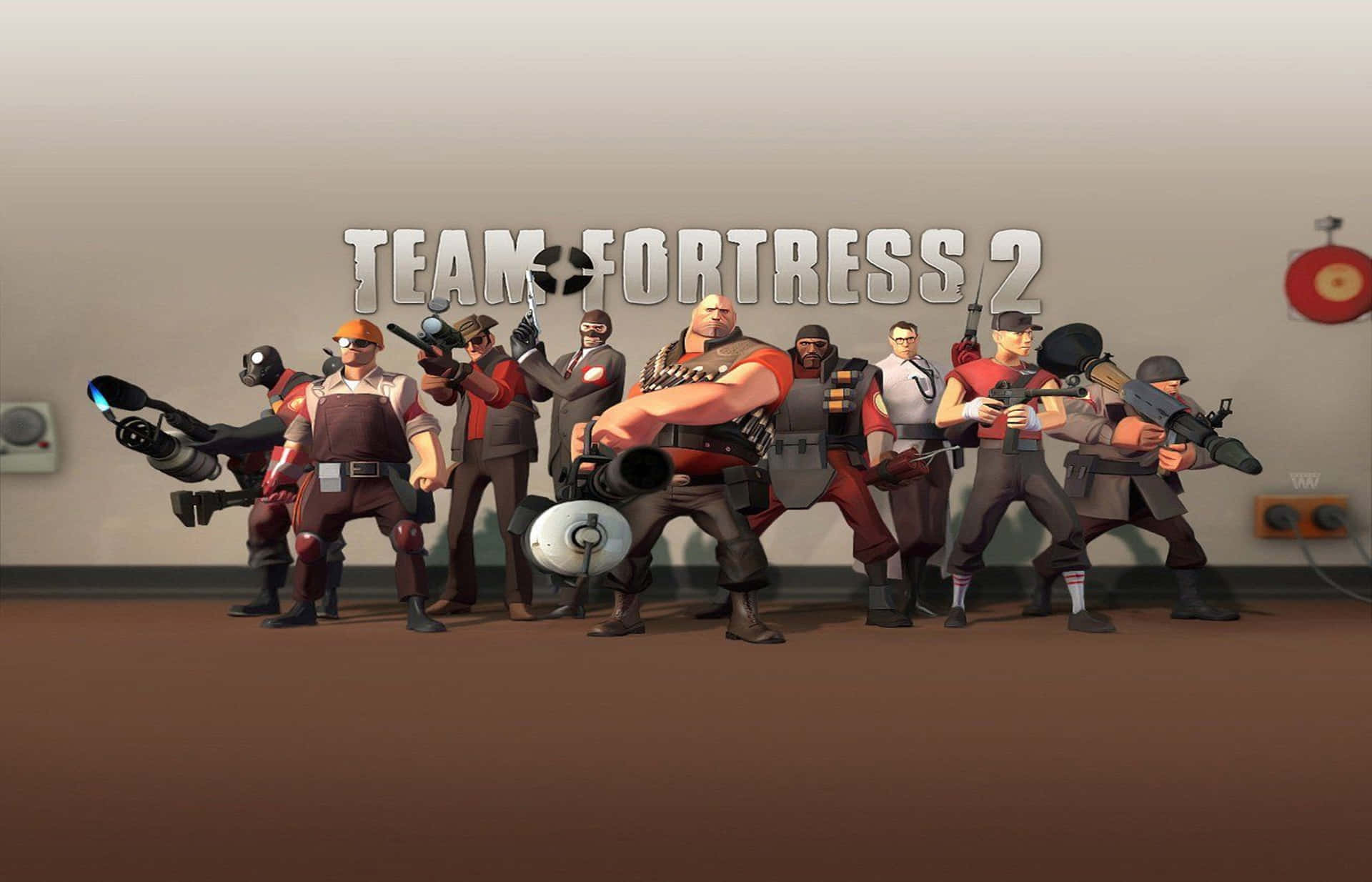Fundodos Personagens Do Team Fortress 2 Em 2440x1440.