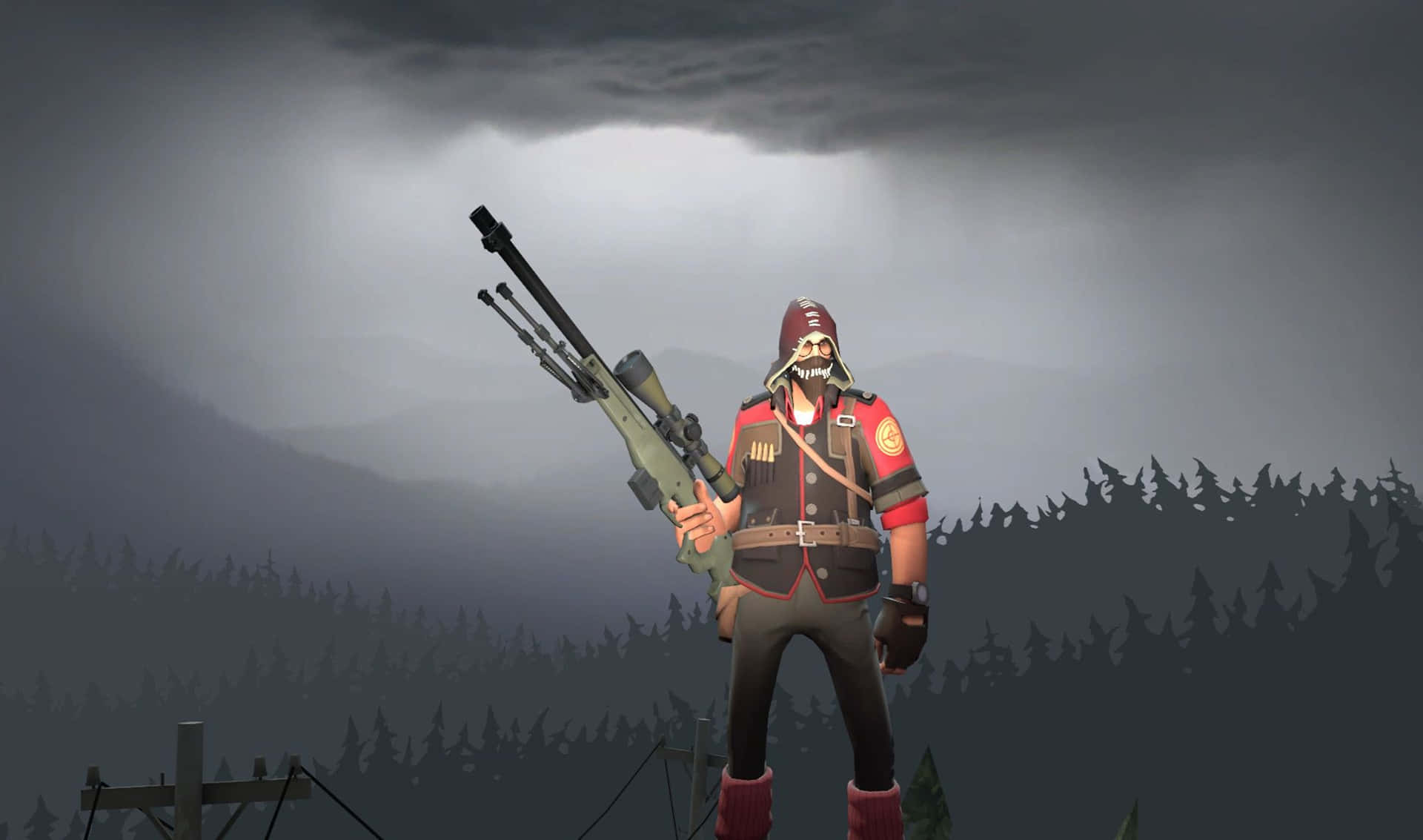 2440x1440 Team Fortress 2 Red Sniper Background