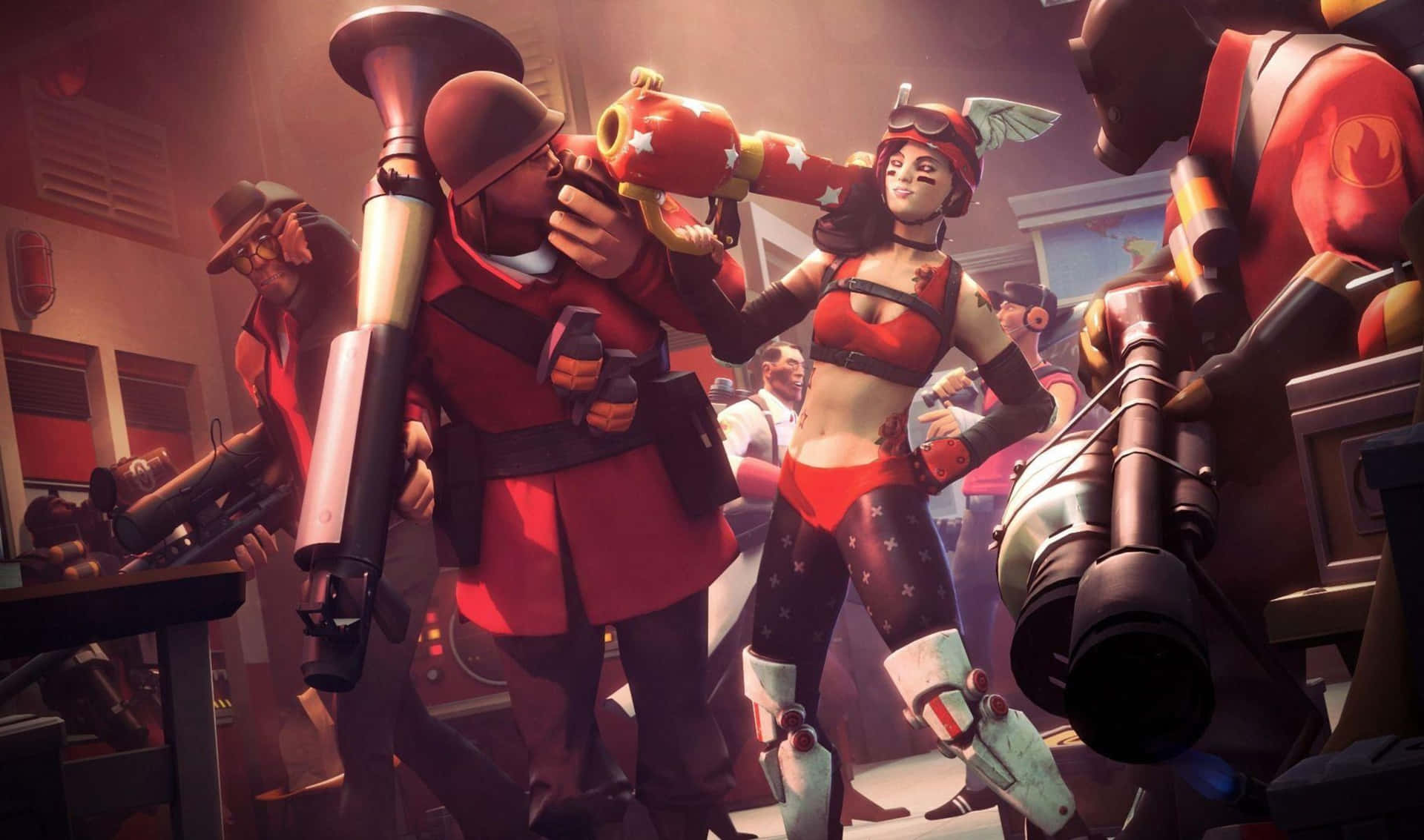 Giochia Team Fortress 2 In Una Splendida Risoluzione Di 2440x1440