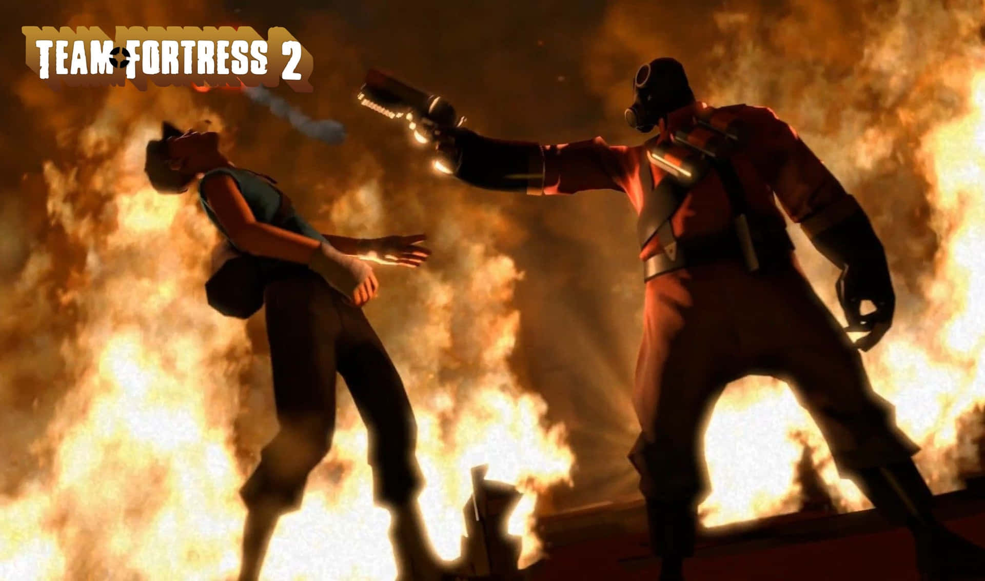 Exciting Team Fortress 2 action in a battle-ready 2440x1440 resolution