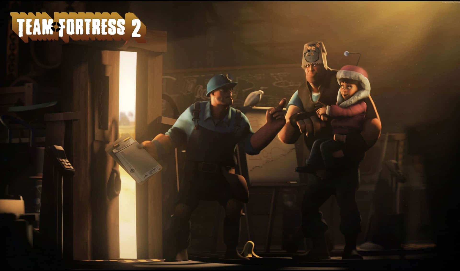 Enjoy the world of Team Fortress 2 on your PC with this amazing 2440 x 1440 background.