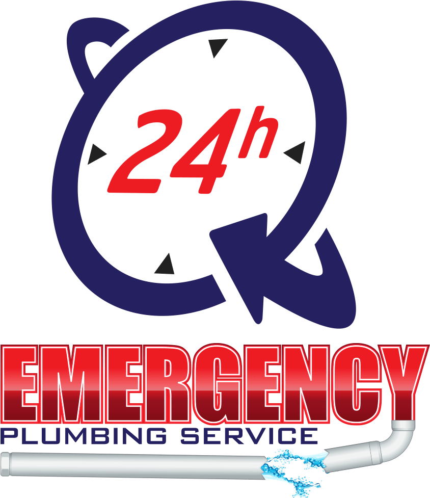 24h Emergency Plumbing Service Logo PNG