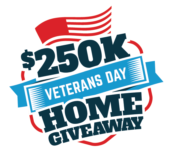 250 K Veterans Day Home Giveaway Graphic PNG