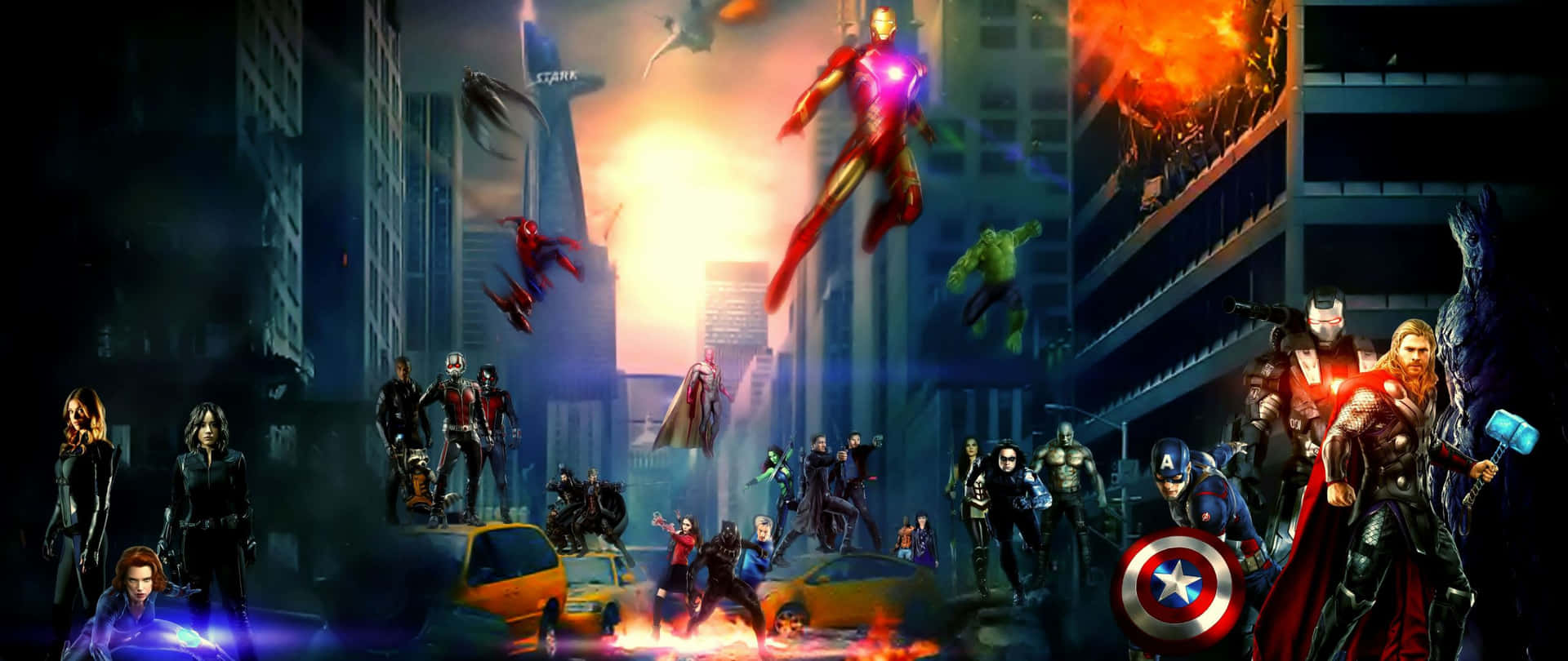 2560 X 1080 2012 Avengers Marvel Wallpaper