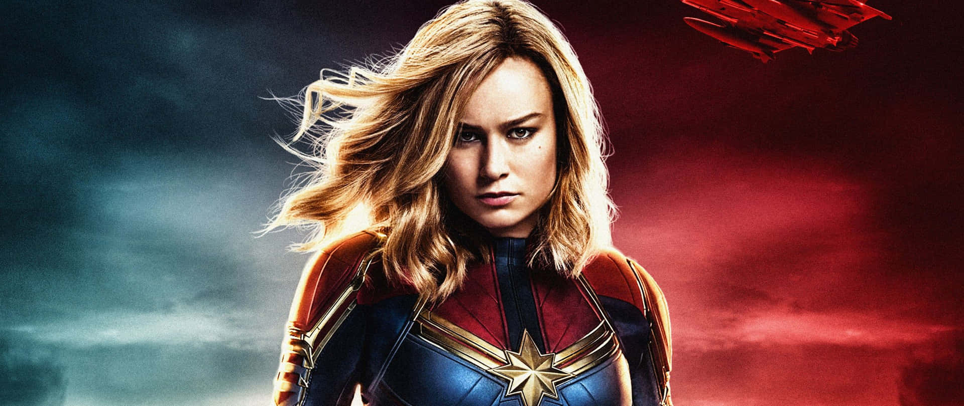 2560 X 1080 Captain Marvel Brie Larson Wallpaper