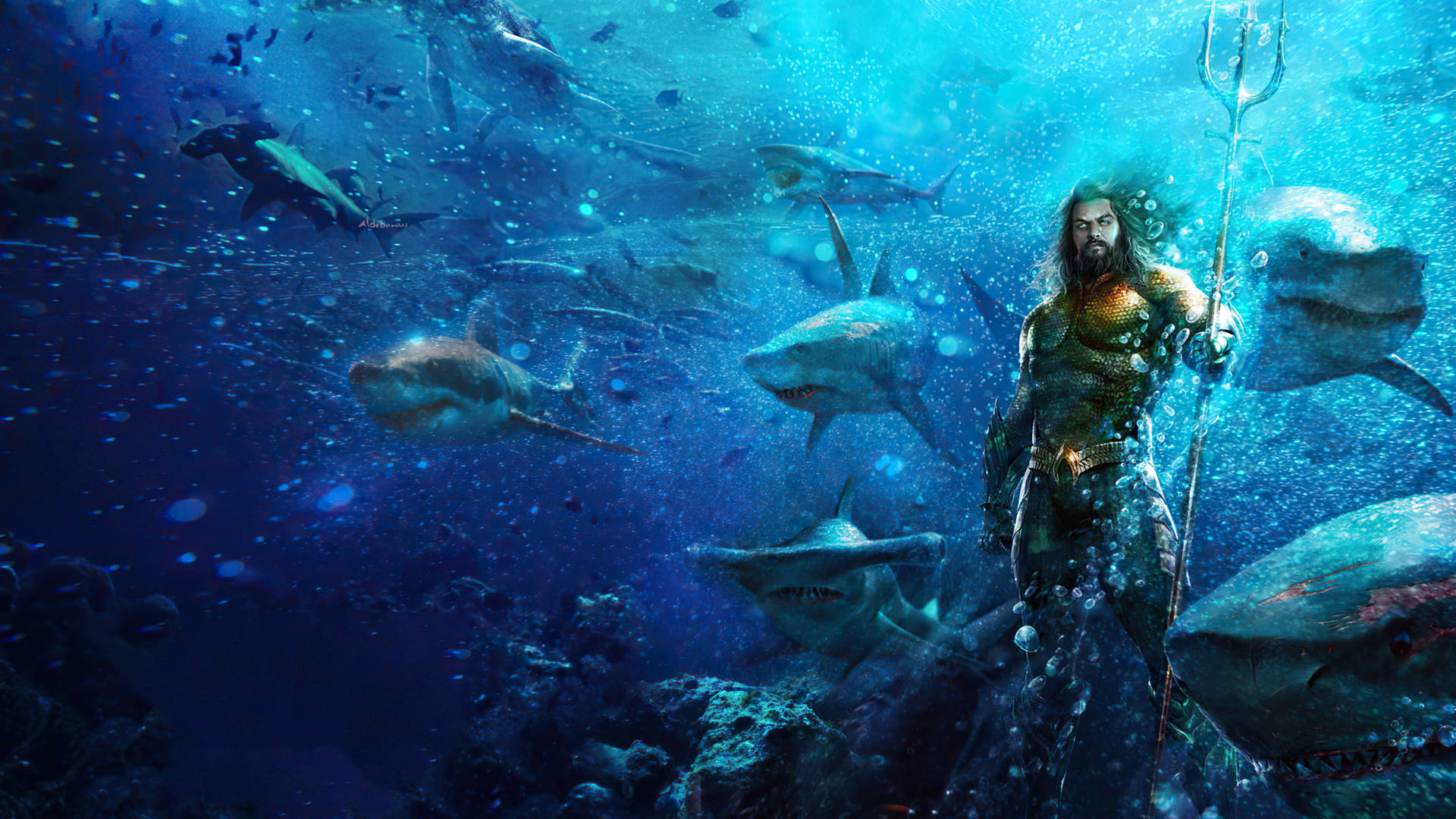 2560 X 1440 Aquaman Under The Sea Background