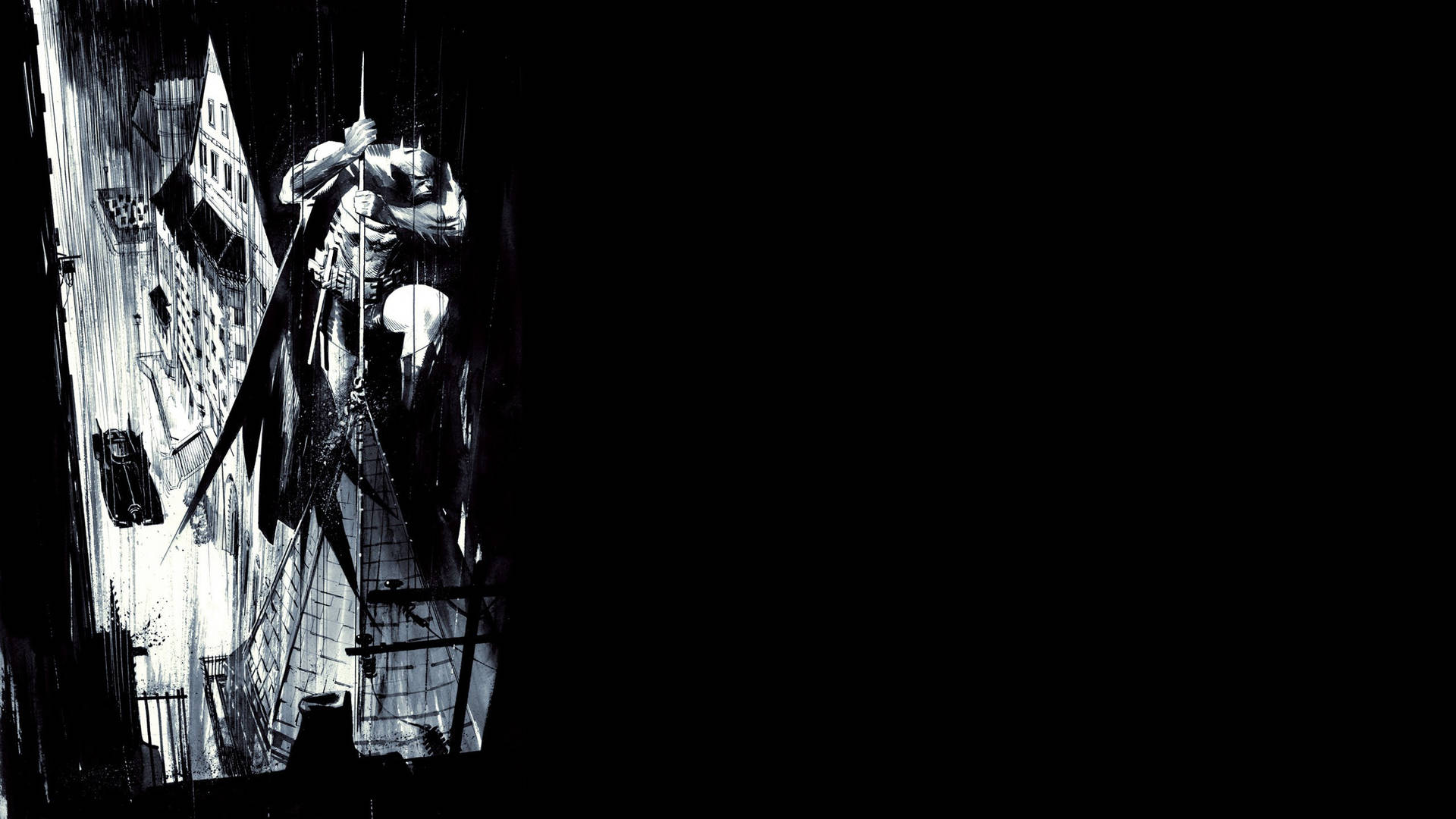 Omfavn den mørke ridder, Batman i al sin rå ære. Wallpaper