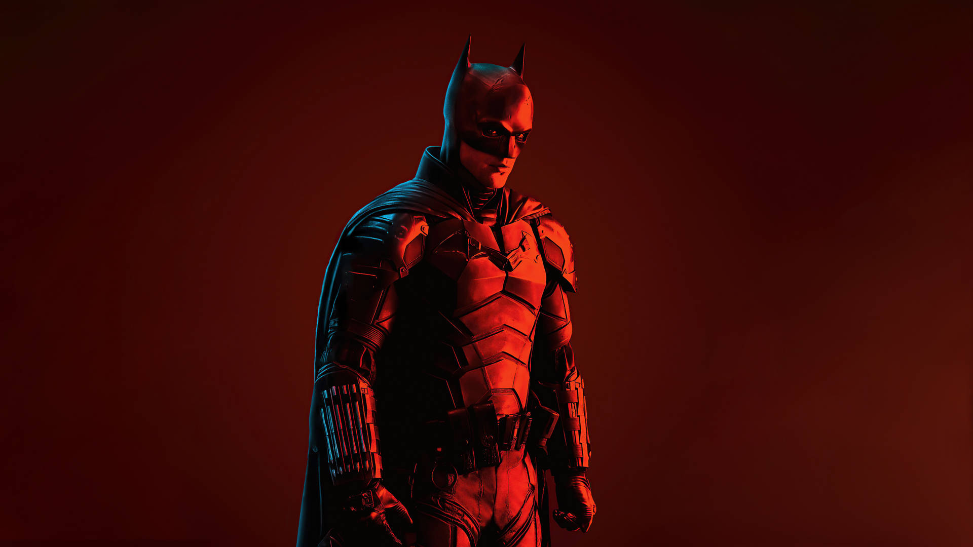 Darkknight Rises - Batman Im Heldenhaften Blick Wallpaper