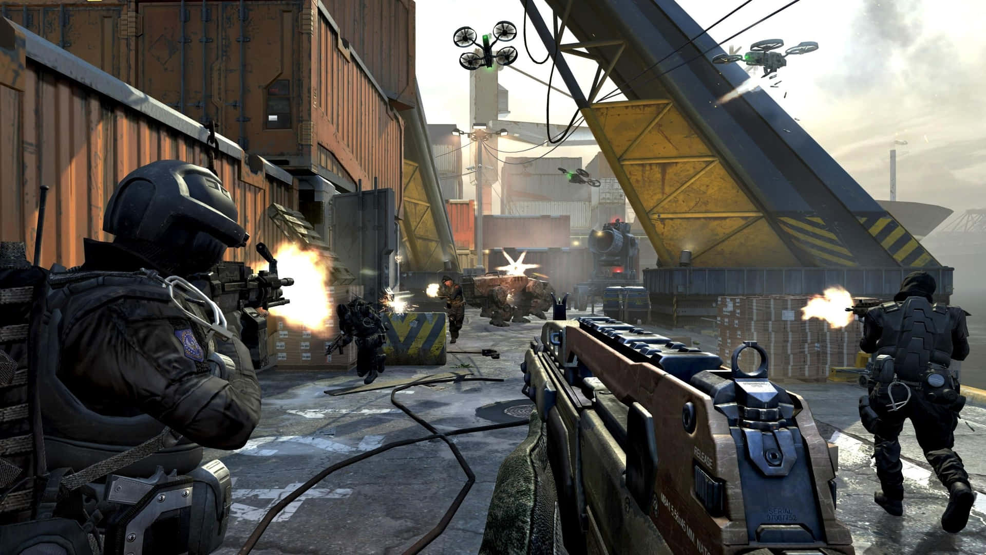 Take your gaming skills to the next level with Call of Duty: Black Ops 2 Wallpaper