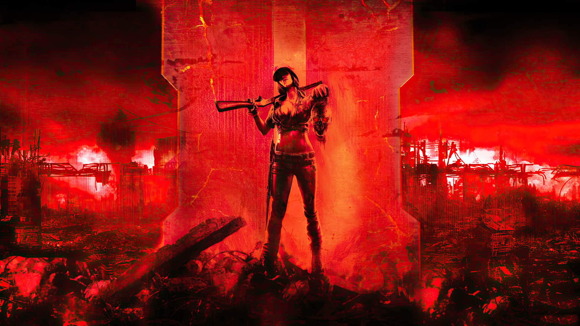 2560 X 1440 Black Ops 2 Girl Character Background