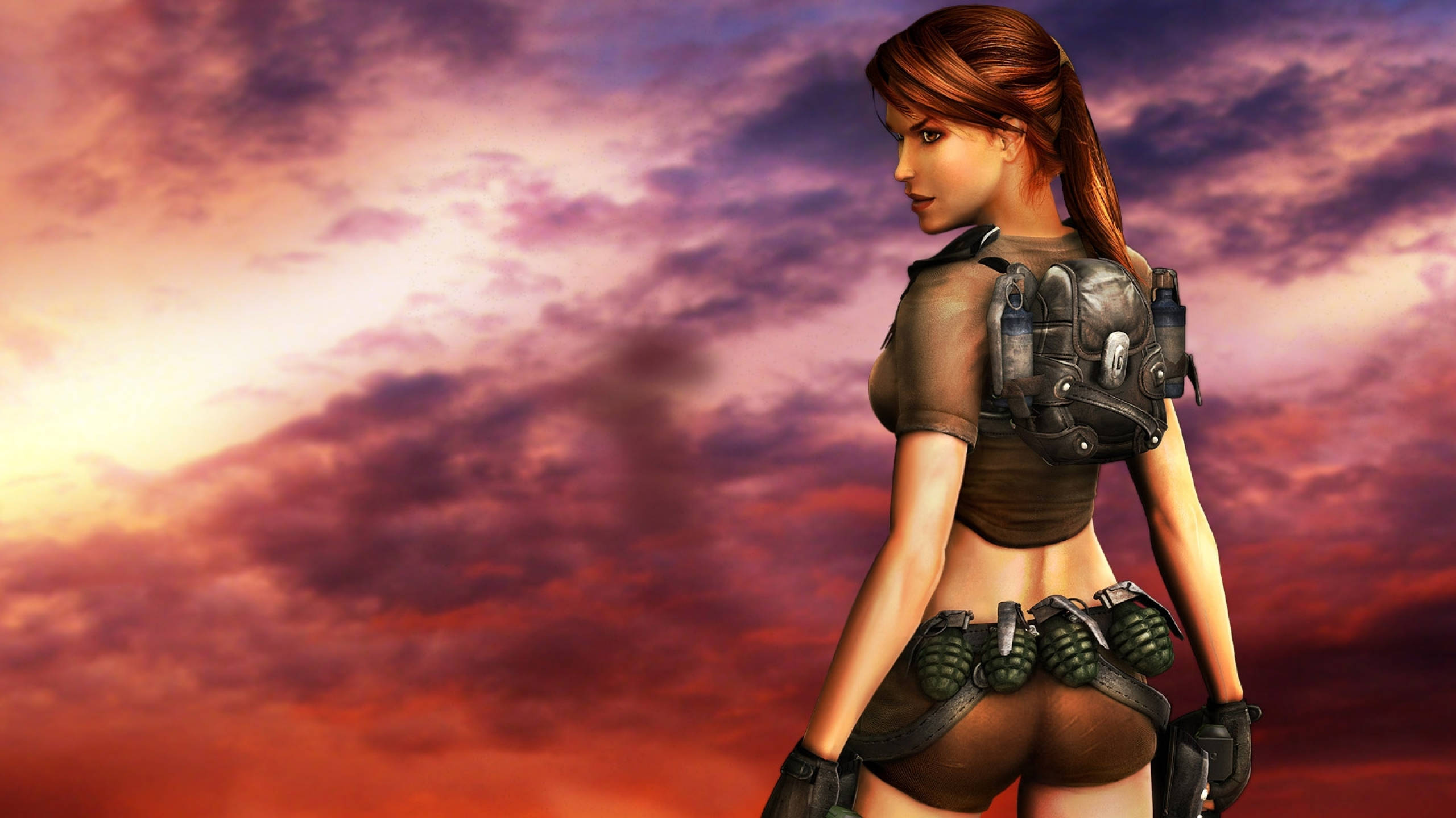 2560 X 1440 Tomb Raider Lara Croft Graphic Wallpaper