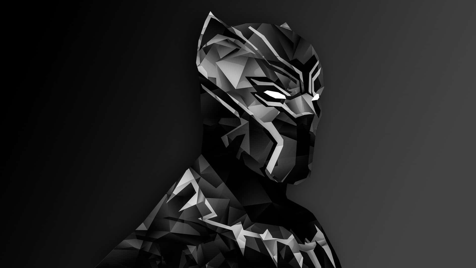 2560x1440 Black Panther Abstract Art Wallpaper