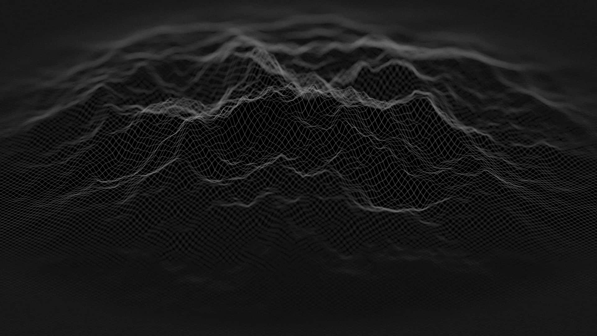 2560x1440 Black Sound Waves Aesthetic Wallpaper