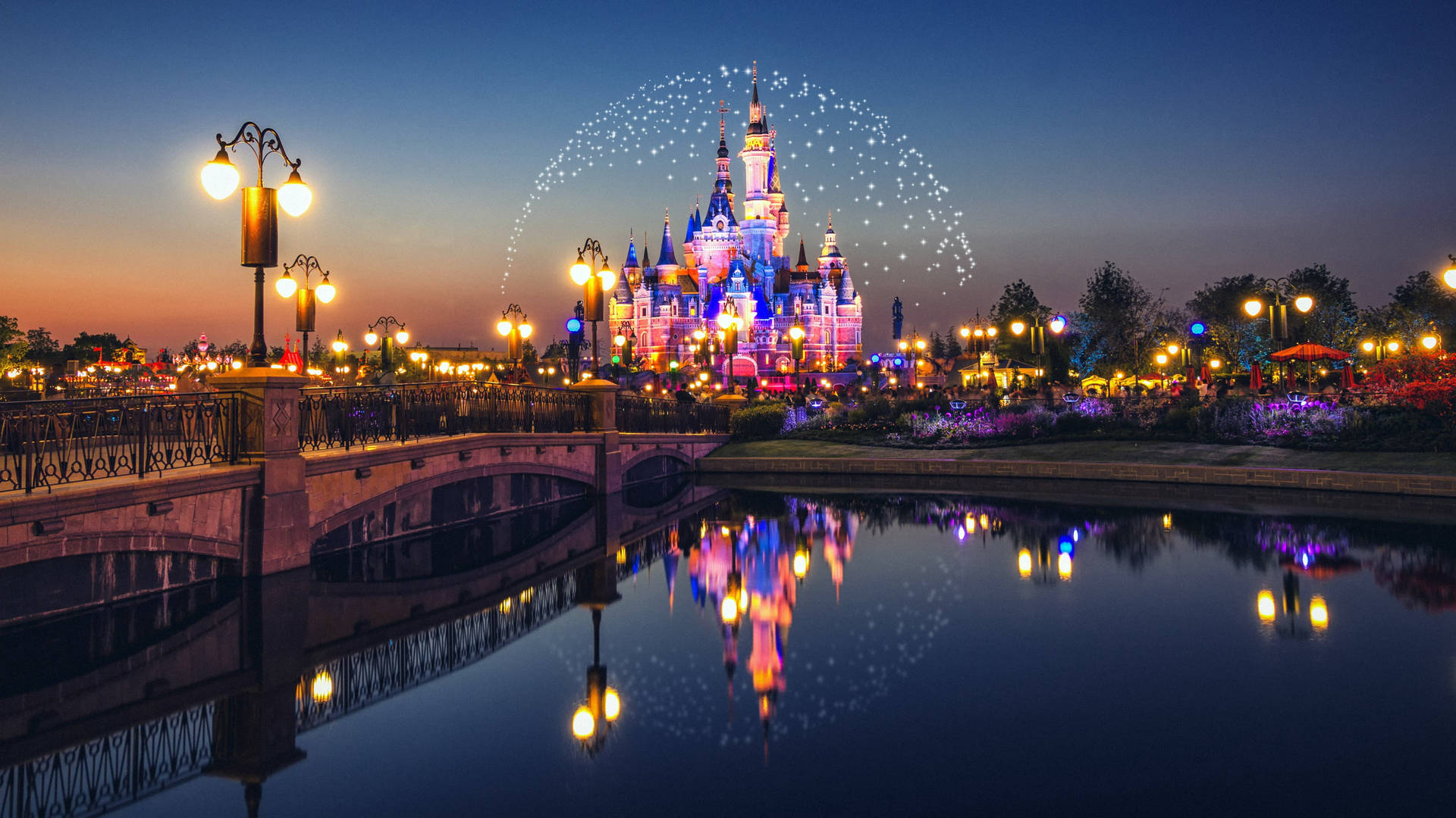 2560x1440parque Disney Shanghai Papel de Parede