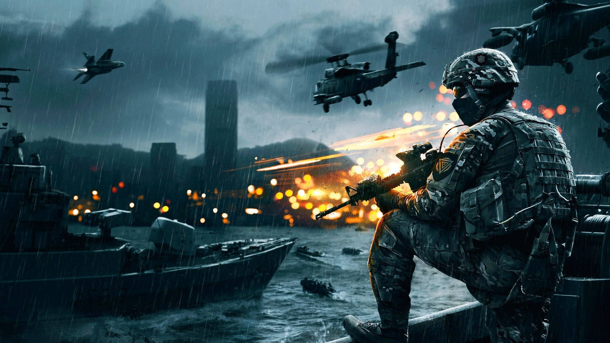 2560x1440 Gaming Battlefield 4 Video Game Wallpaper