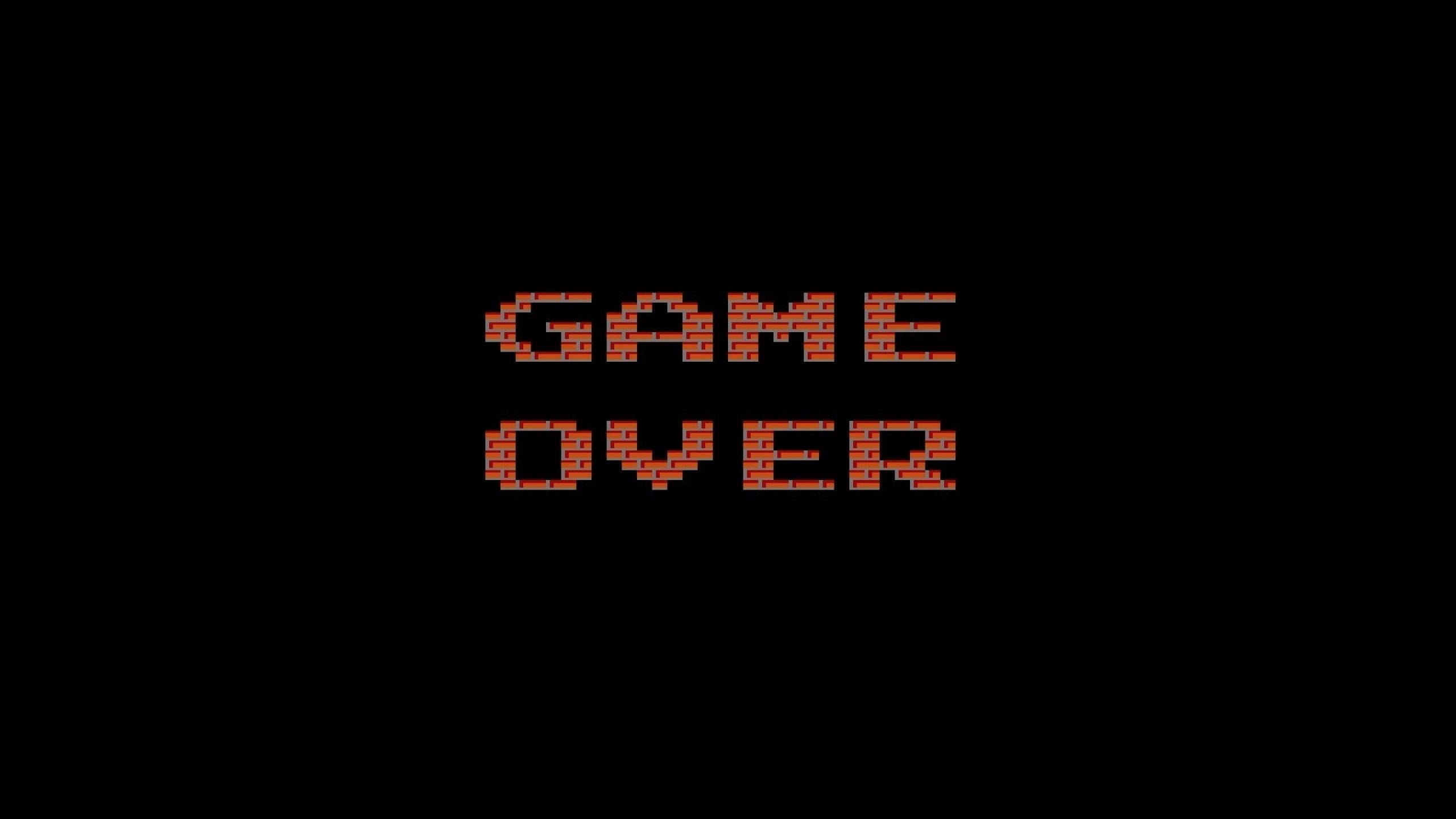 2560x1440 Gaming Game Over Wallpaper
