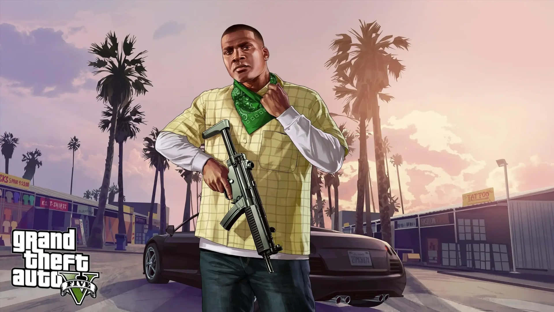 Grand Theft Auto 5 er et actionpacked eventyr Wallpaper