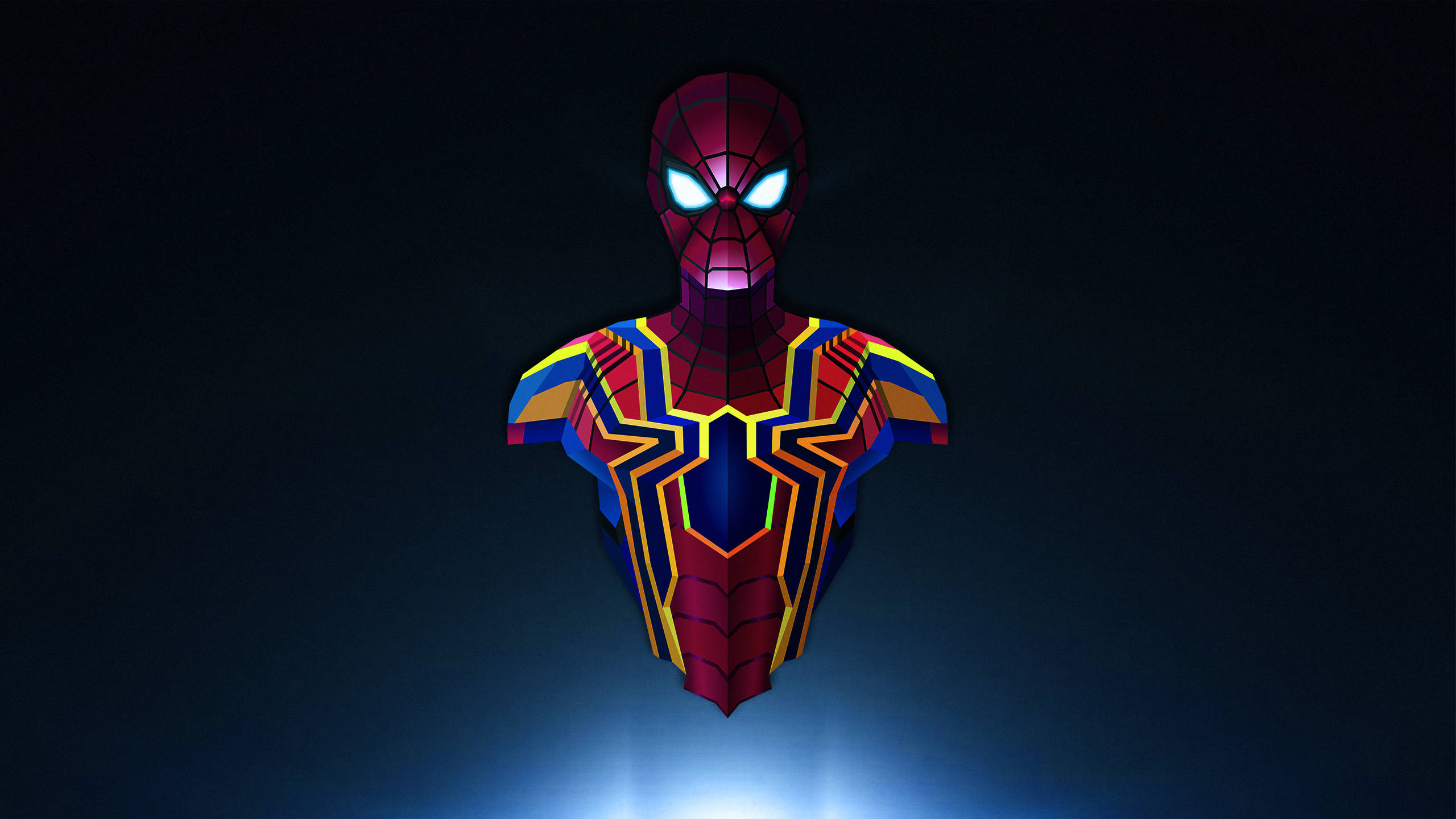 2560x1440 Marvel Spider-man Iron Spider Background