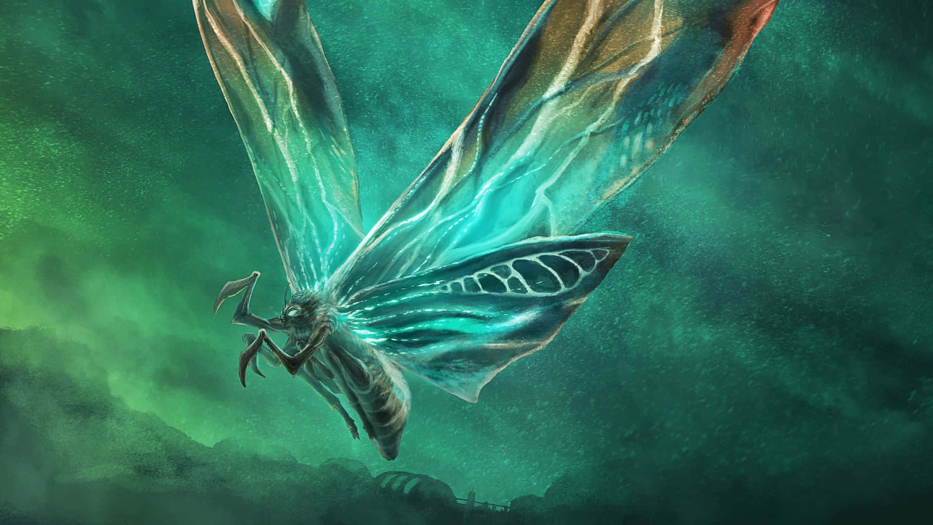 2560x1440 Mothra Monster Wallpaper