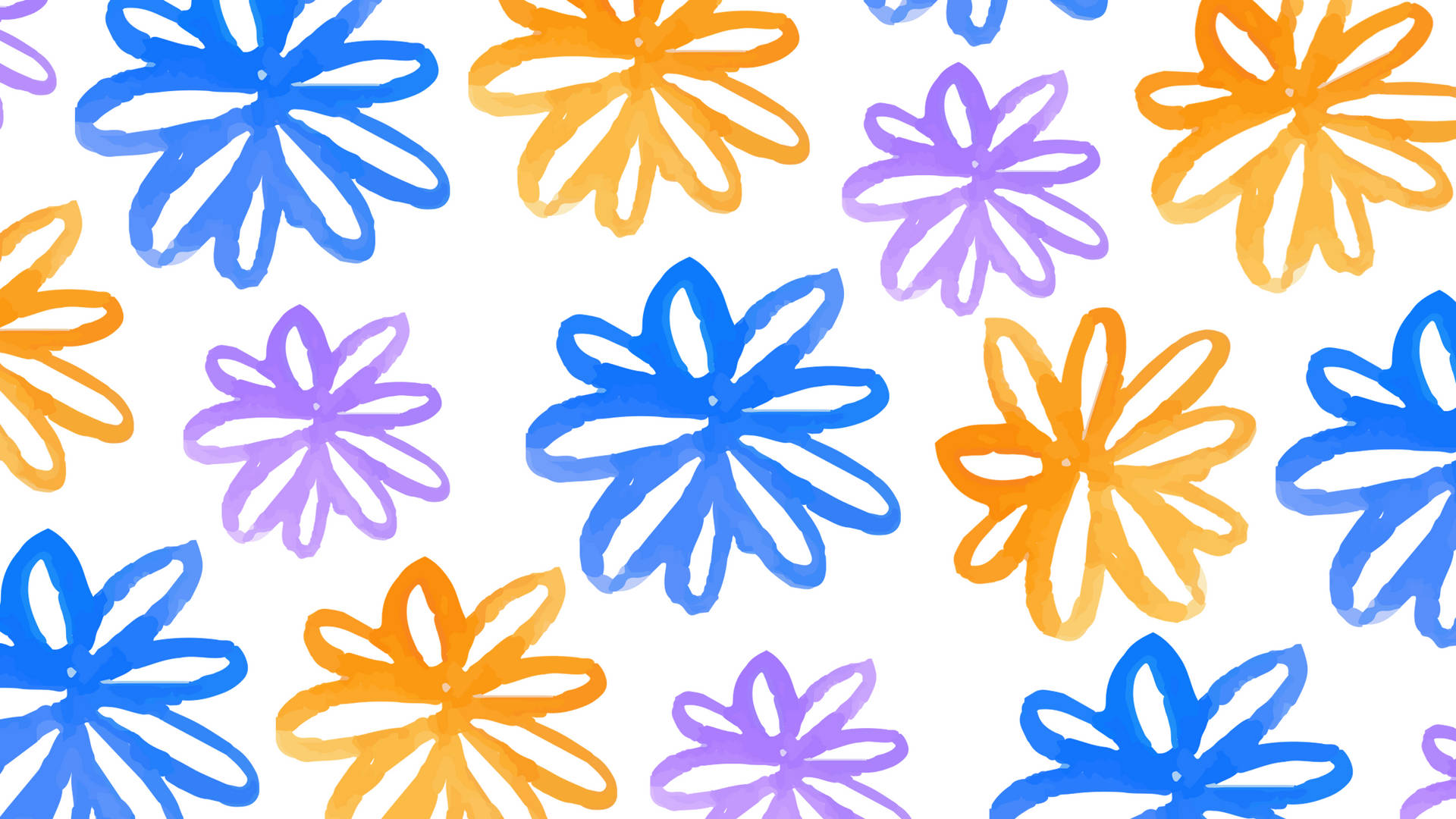 2560x1440 Summer Flower Pattern Wallpaper