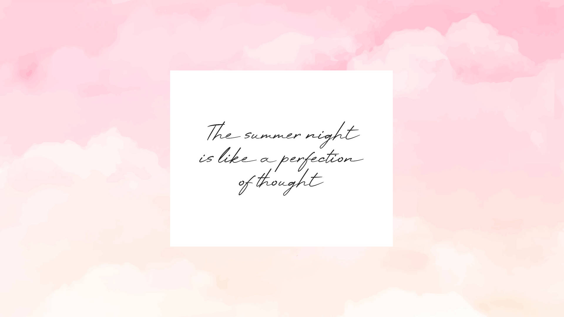 2560x1440 Summer Quote Pink Aesthetic