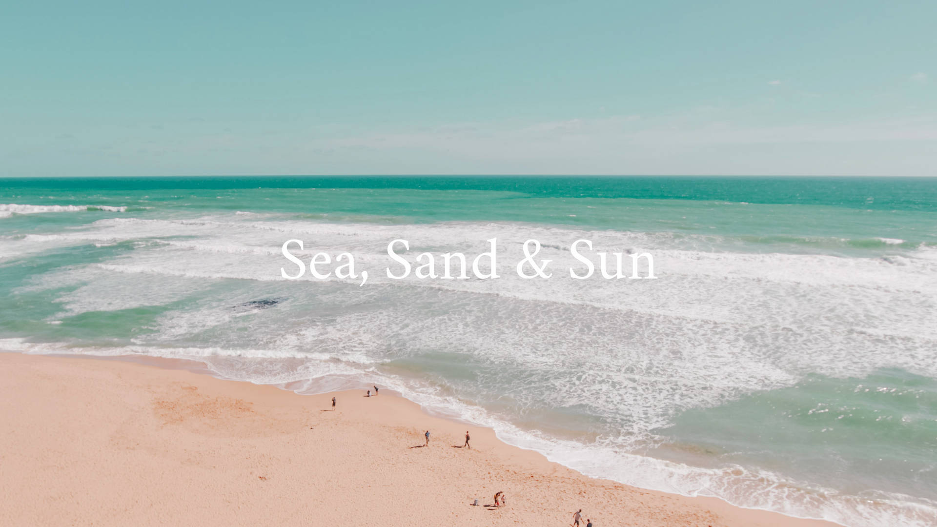 2560x1440 Summer Sea Sand And Sun Wallpaper