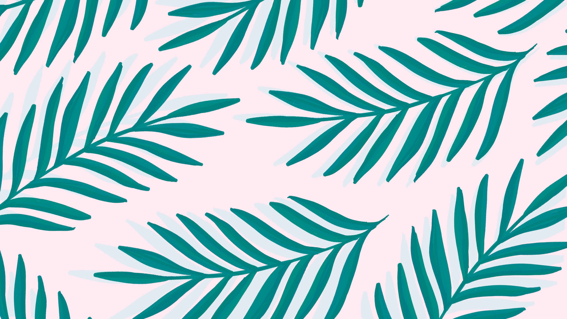 2560x1440 Summer Tropical Plant Pattern Wallpaper
