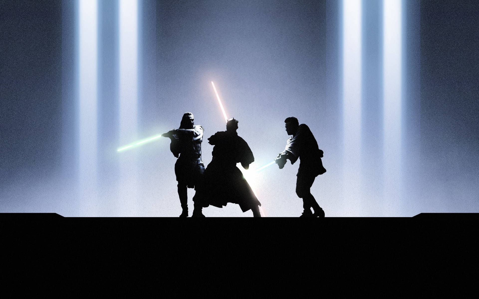 2560x1600 Star Wars Fighting Jedis Wallpaper