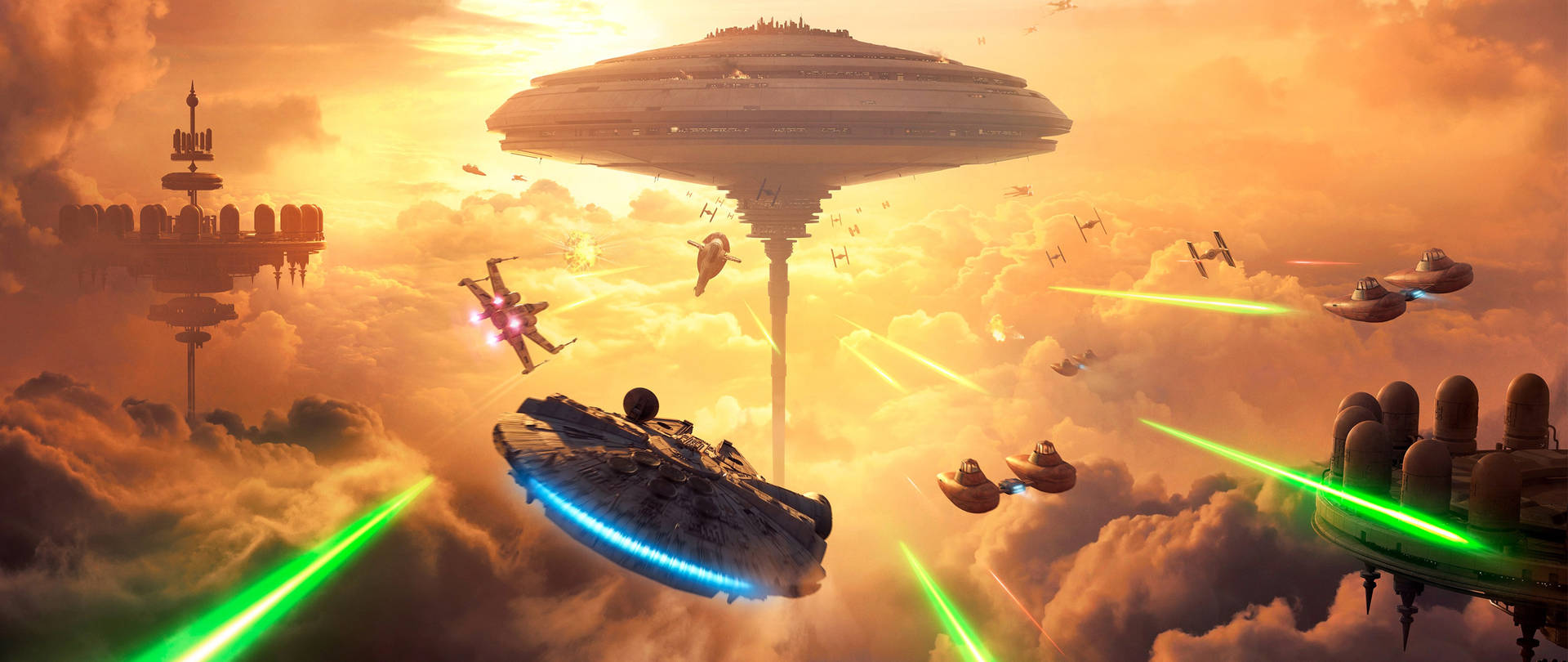 Fliegehoch Und Ziele Auf Die Sterne In Diesem Star Wars-hintergrundbild Mit Einer Auflösung Von 2560x1600. Wallpaper