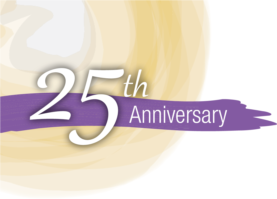 25th Anniversary Celebration Banner PNG