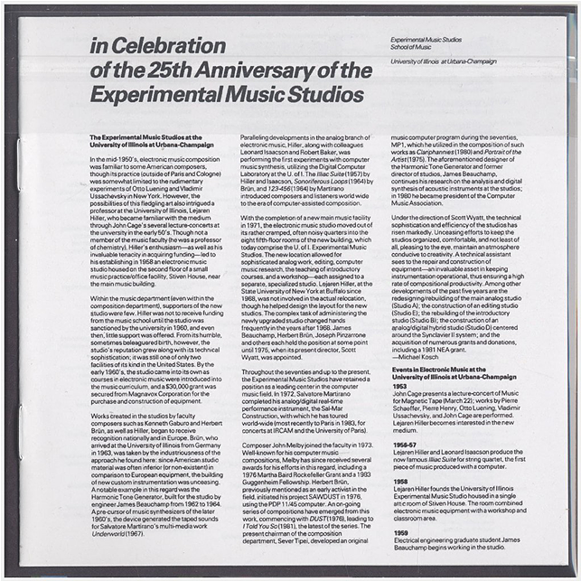 25th Anniversary Experimental Music Studios PNG