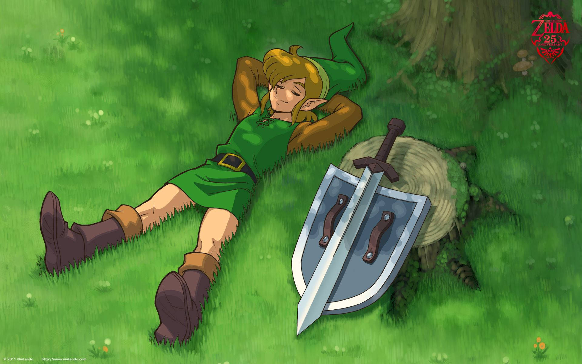 25th Anniversary Wallpaper - The Legend Of Zelda Wallpaper