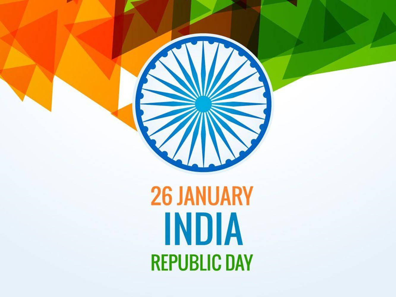 26 January Festive Indian Republic Day Wallpaper
