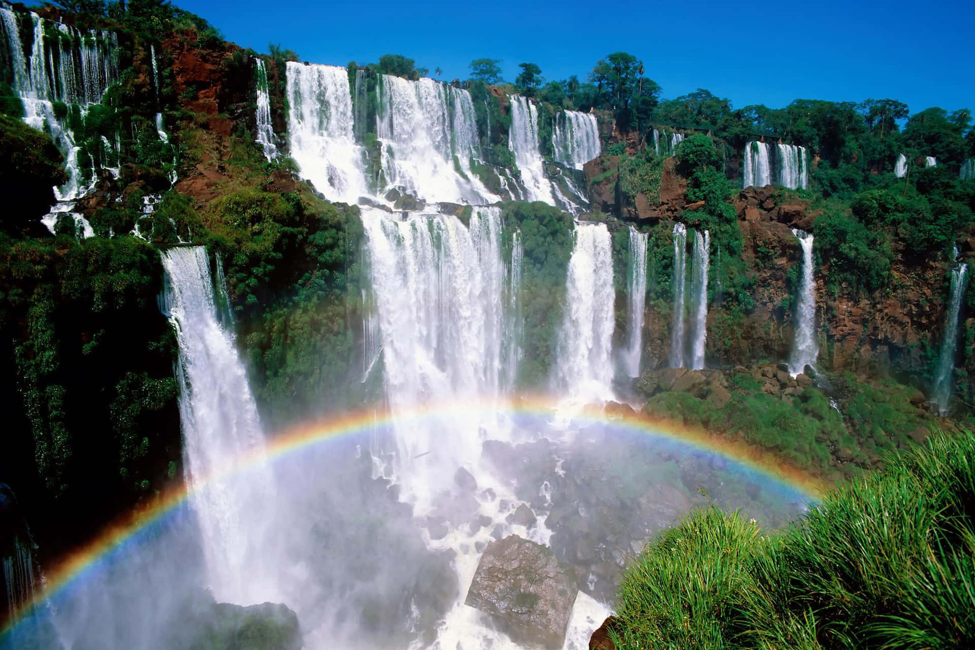 275verschiedene Kaskaden Des Iguazu Falls Wallpaper