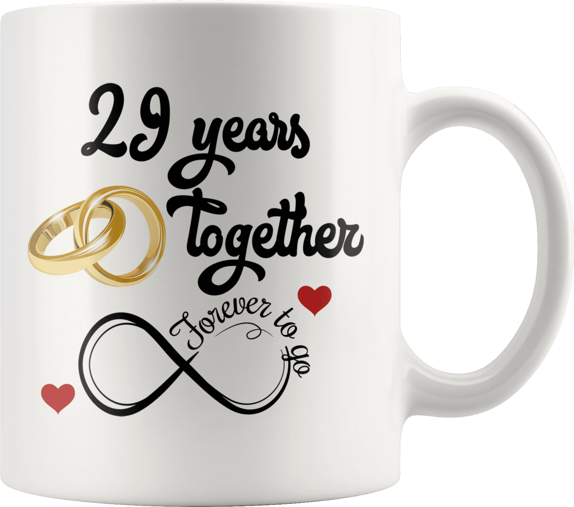 29th Anniversary Celebration Mug PNG